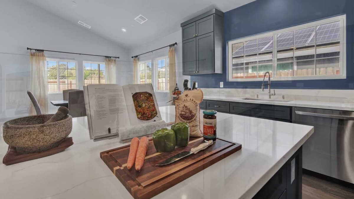 Staged Kitchen Island in Sacramento, CA — Keystone Building Services